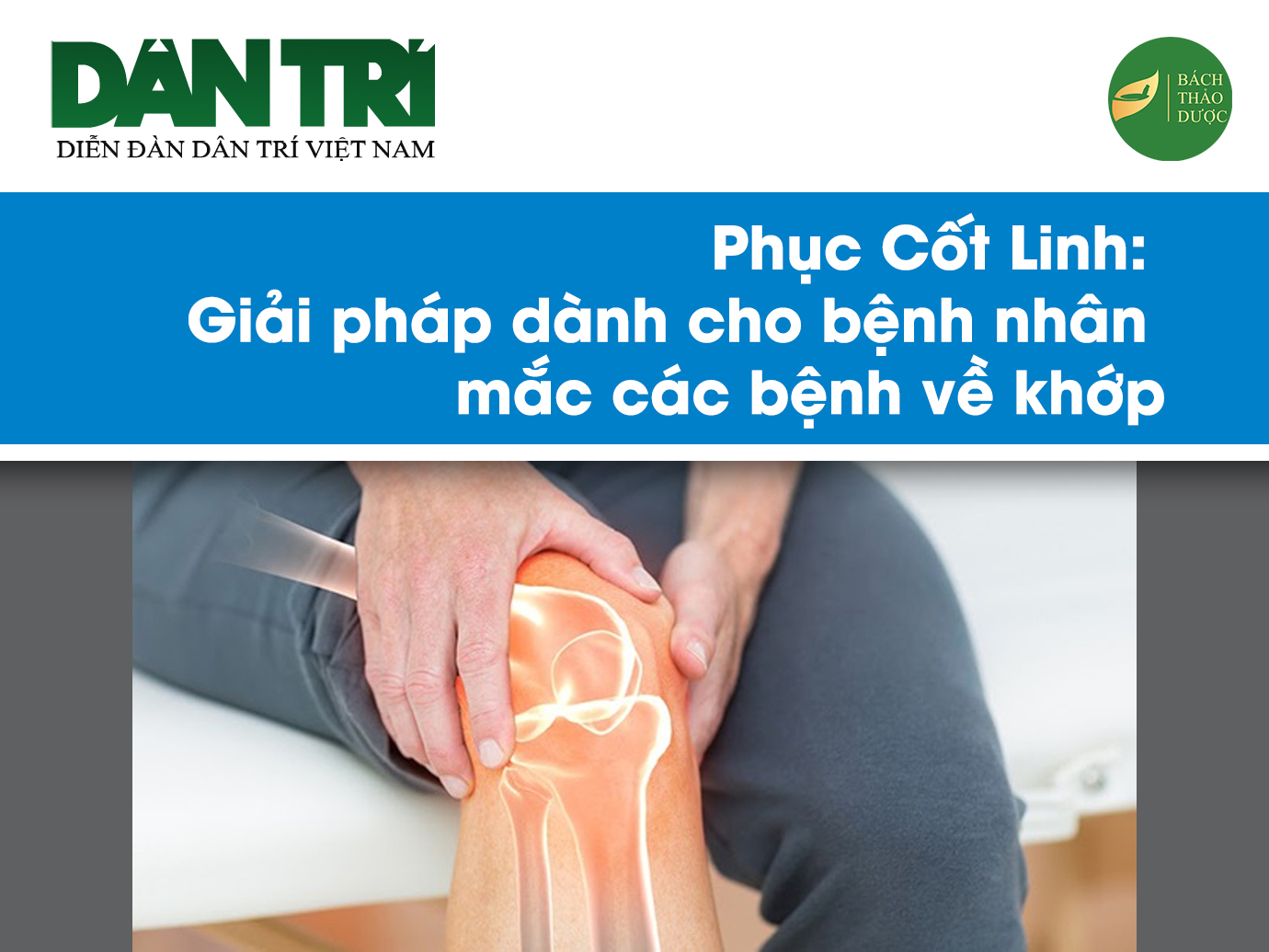 Phục Cốt Linh: Giải pháp dành cho bệnh nhân mắc các bệnh về khớp